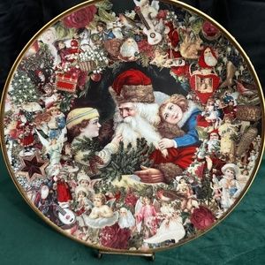 1992 Hamilton Collection, “ A Visit From St. Nicholas,”holiday plate